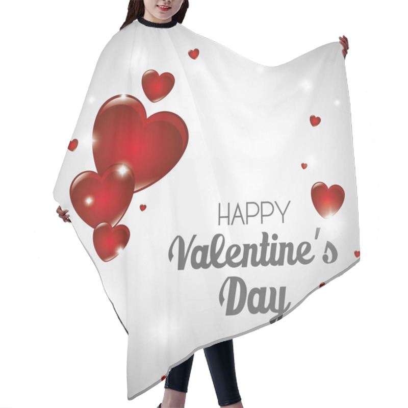 Personality  Happy Valentines Day Card Hair Cutting Cape