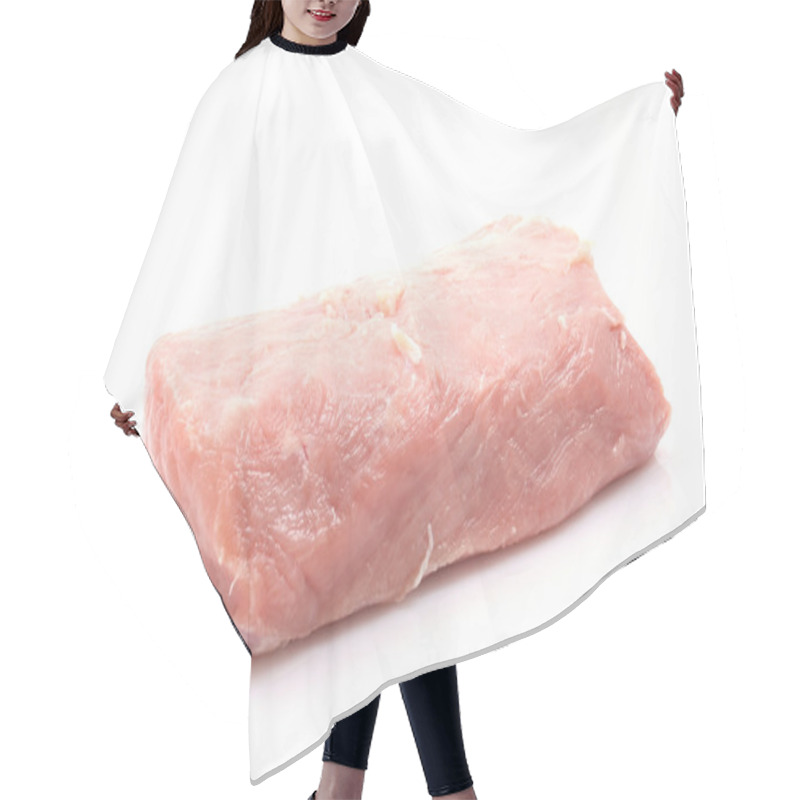 Personality  Boneless Pork Meat Isolated On White Hair Cutting Cape