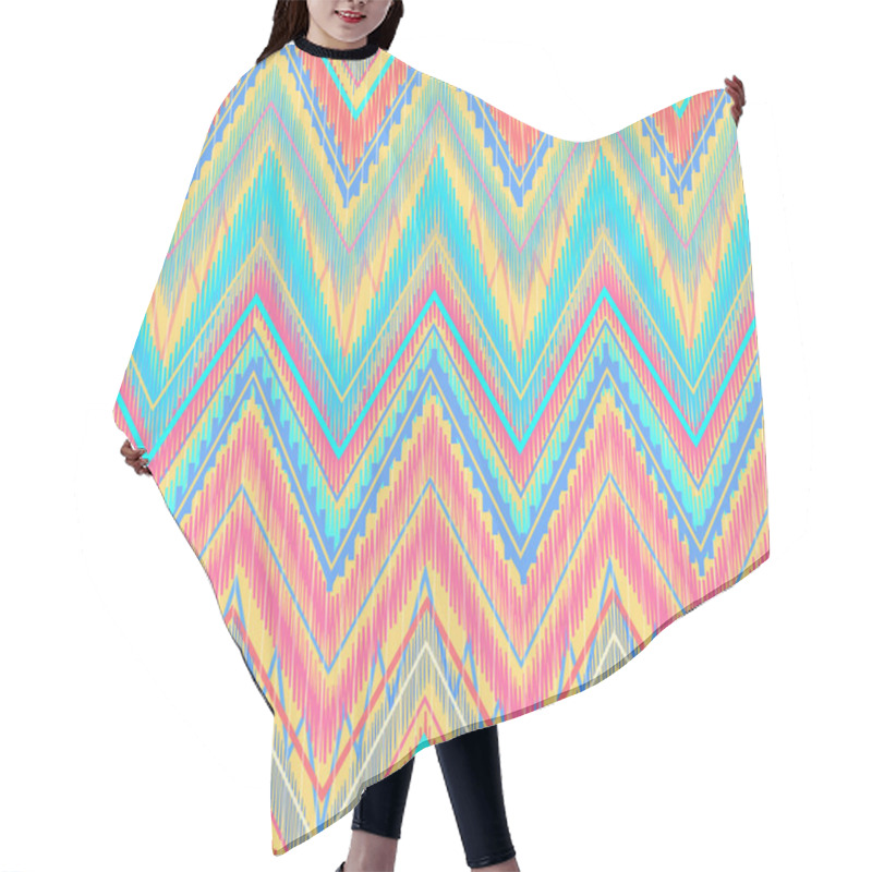 Personality  Aztec Zigzag Hair Cutting Cape