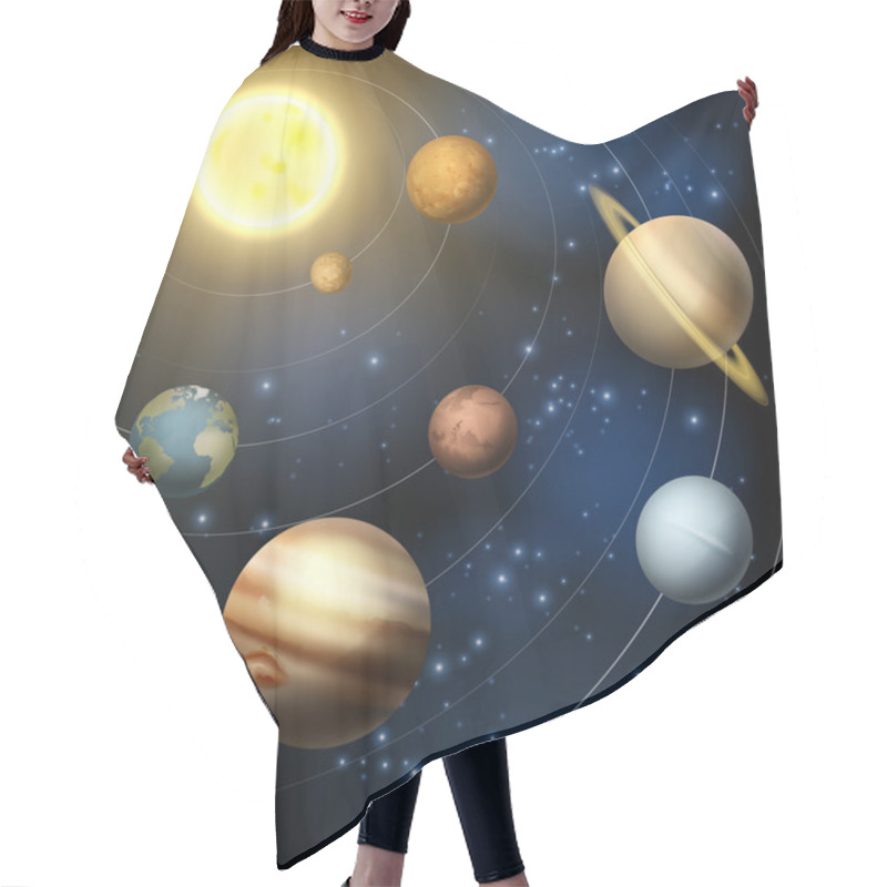 Personality  Planets Of Our Solar System  Hair Cutting Cape