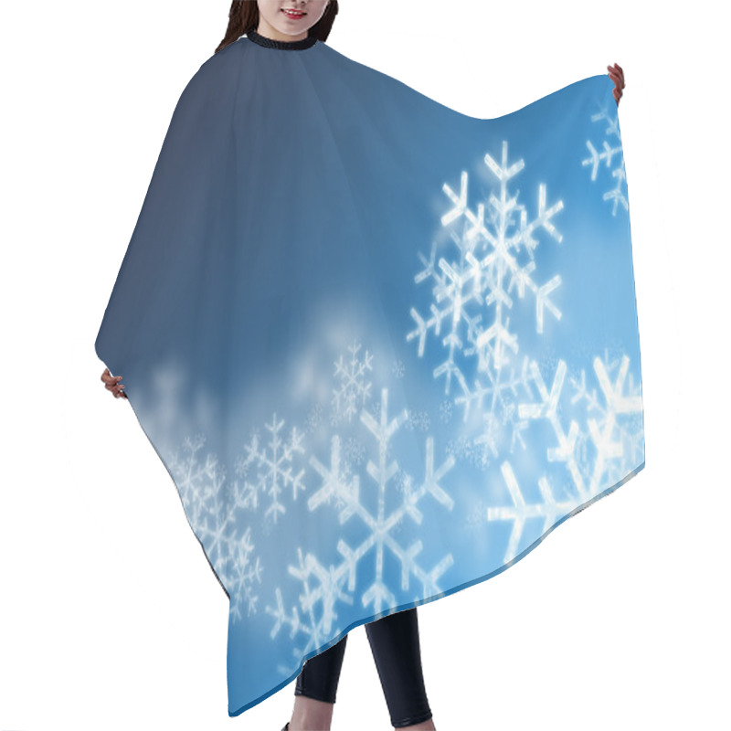 Personality  Snowflakes Background Hair Cutting Cape