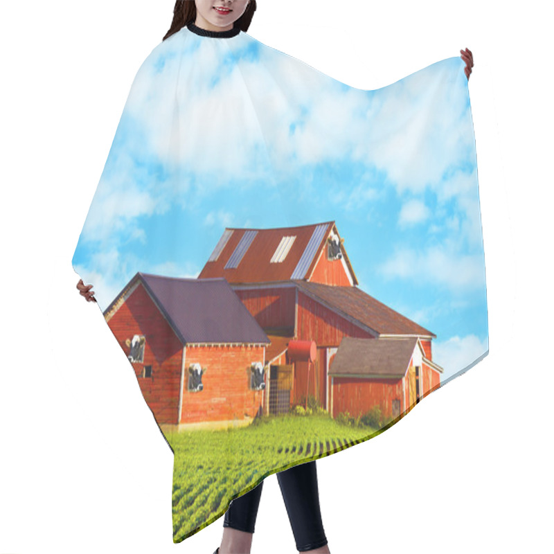 Personality  American Countryside Milk Farm Hair Cutting Cape