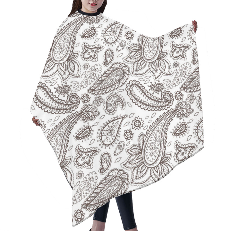 Personality  Mehendi Pattern  Illustration Hair Cutting Cape