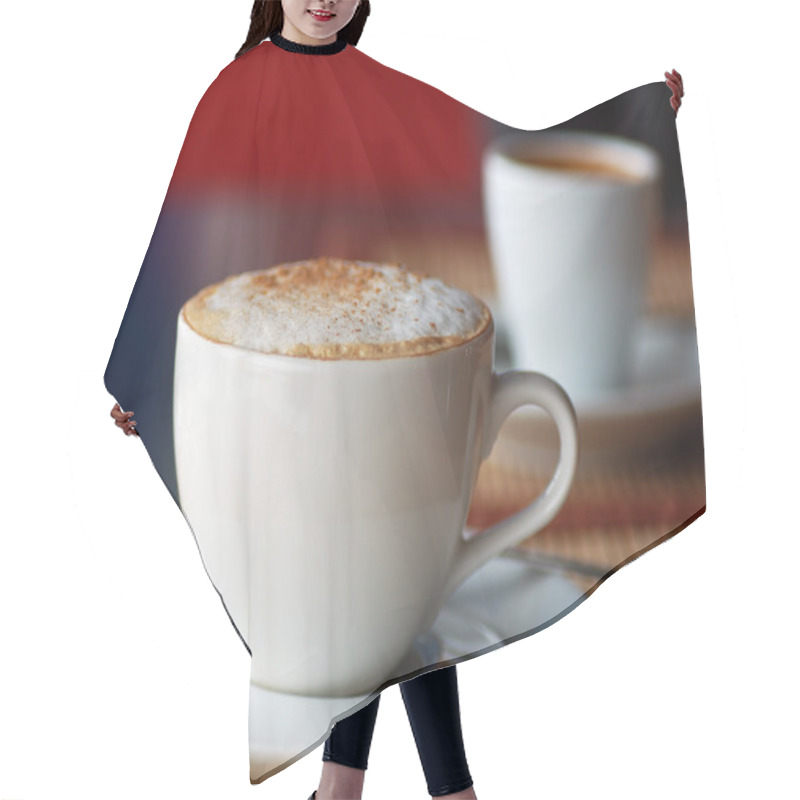 Personality  Cappuccino Cup Hair Cutting Cape