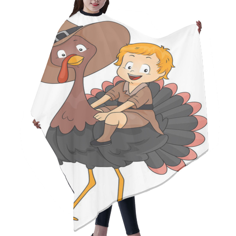 Personality  Thanksgiving Turkey Hair Cutting Cape