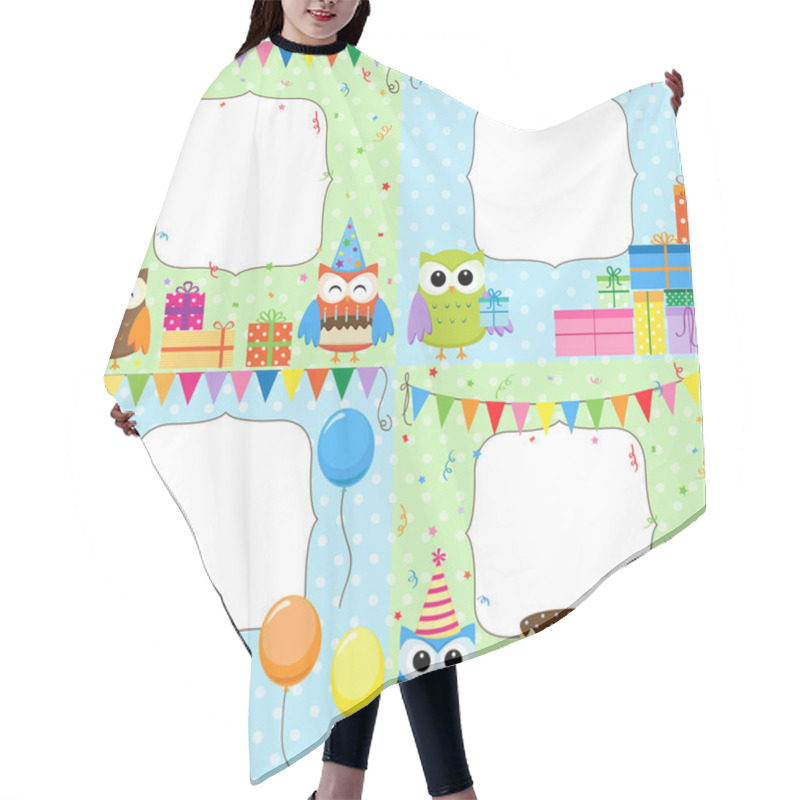 Personality  Birthday Party Cards Hair Cutting Cape