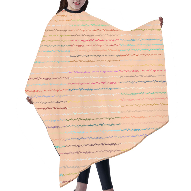 Personality  Doodle Pattern Hair Cutting Cape