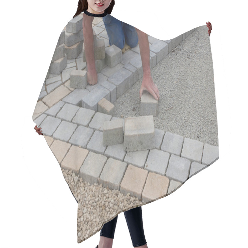 Personality  Paving Work Hair Cutting Cape