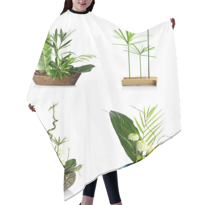 Personality  Creative Floral Compositions Hair Cutting Cape