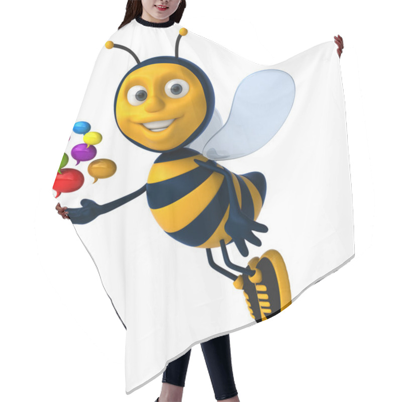 Personality  Fun Cartoon Bee Hair Cutting Cape