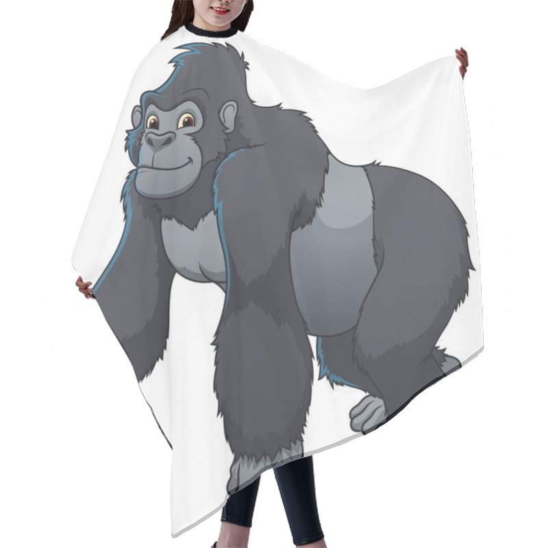 Personality  Gorilla Cartoon Animal Illustration Hair Cutting Cape