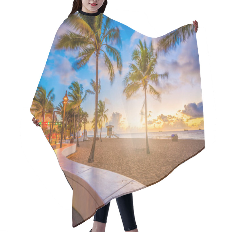 Personality  Fort Lauderdale Beach Florida Hair Cutting Cape