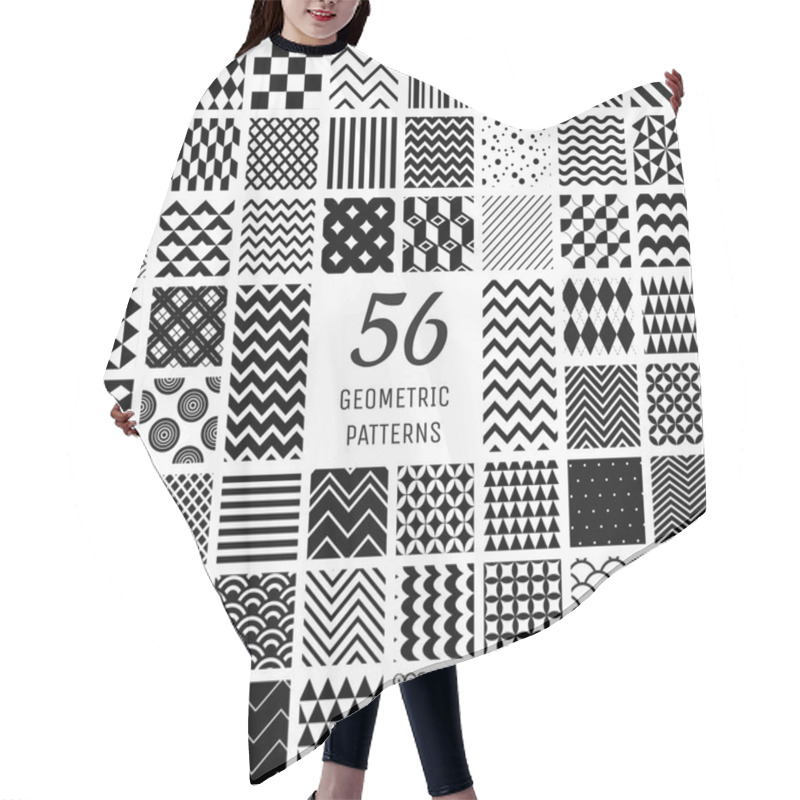 Personality  56 Vector Geometric Seamless Patterns Hair Cutting Cape