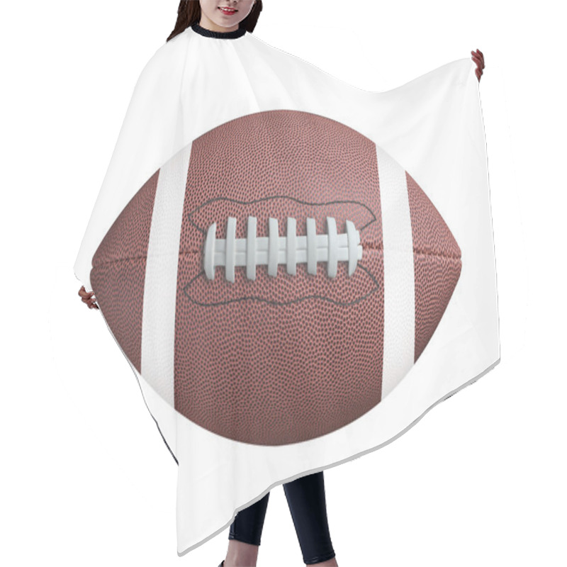 Personality  American Football Isolated On White Background. Clipping Path Hair Cutting Cape