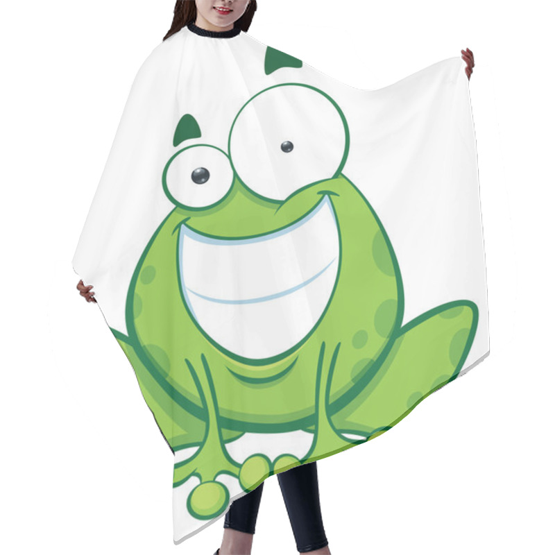 Personality  Cartoon Frog Hair Cutting Cape