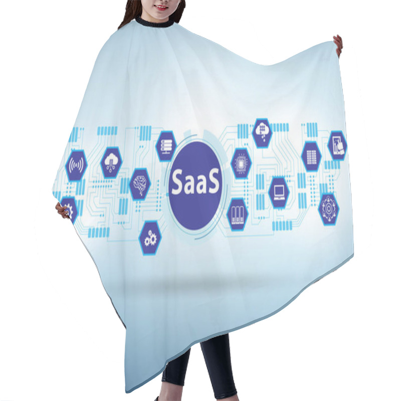 Personality  Software As A Service - SaaS Concept Hair Cutting Cape