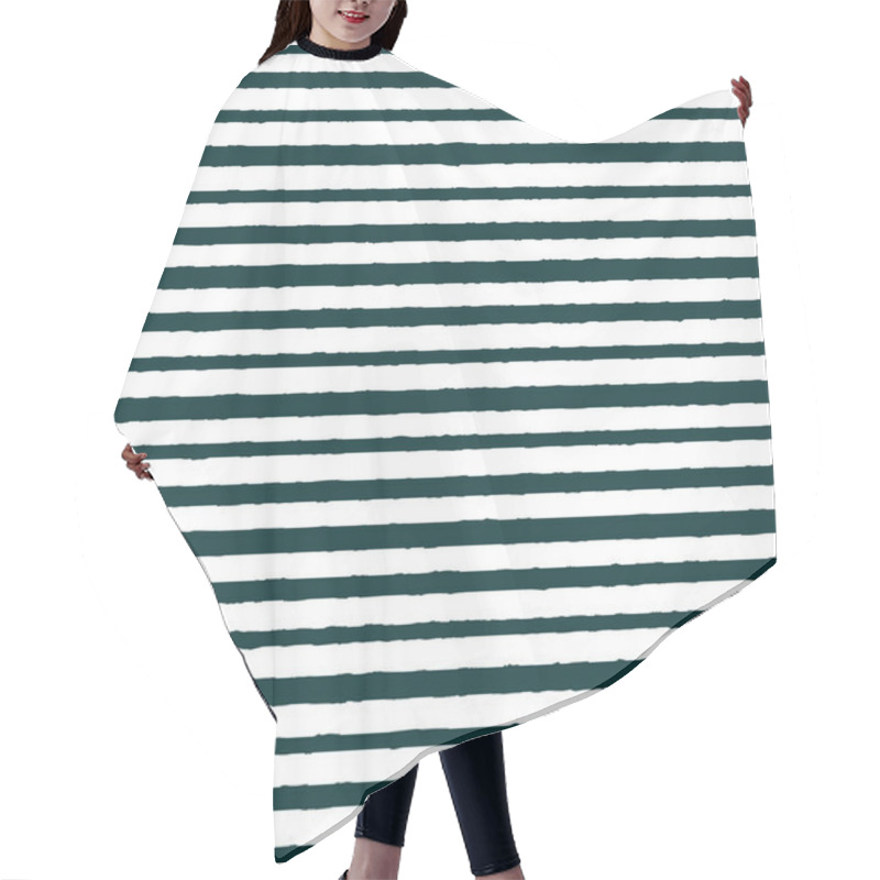 Personality  Vector Textured Horizontal Stripes Seamless Pattern Background Hair Cutting Cape