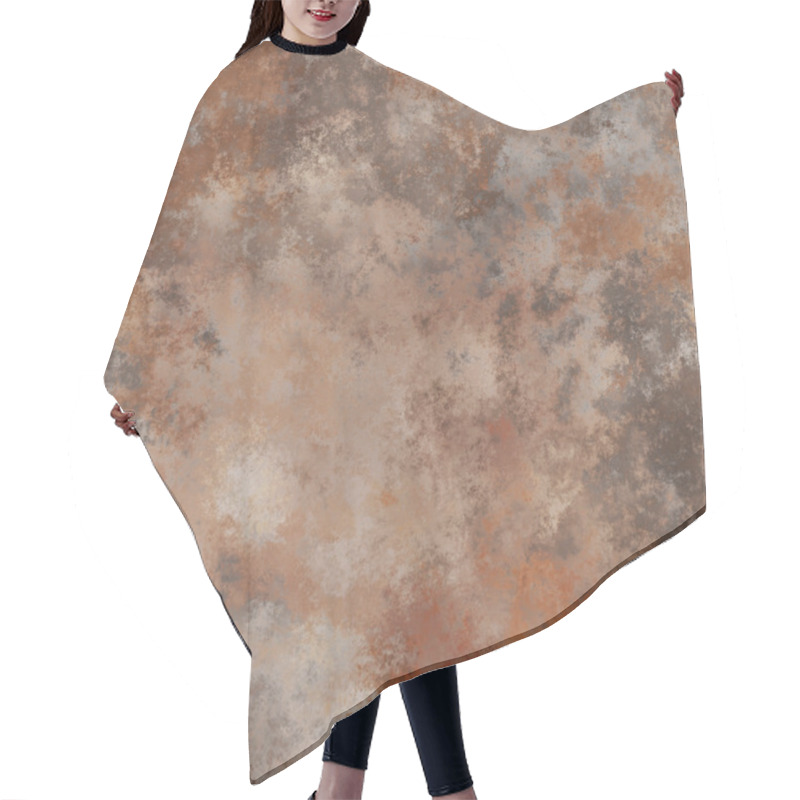 Personality  Seamless Rusty Metal Texture, Old Iron Background. Hair Cutting Cape