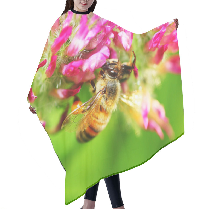 Personality  Bee Closeup Hair Cutting Cape