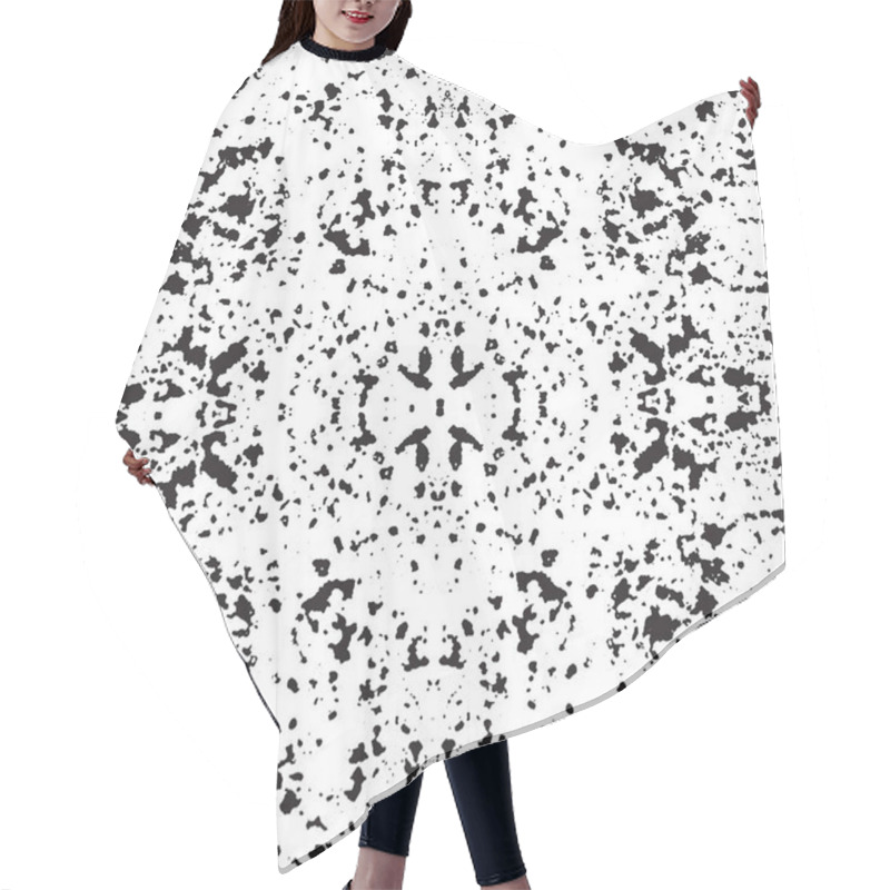 Personality  Grunge Symmetric Pattern Hair Cutting Cape