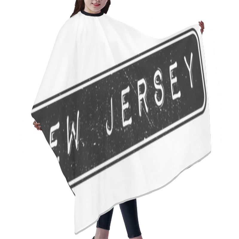 Personality  New Jersey Rubber Stamp Hair Cutting Cape