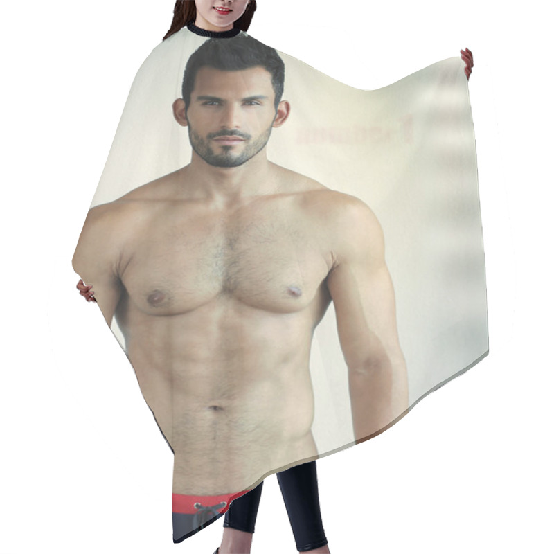 Personality  Muscular Man Hair Cutting Cape