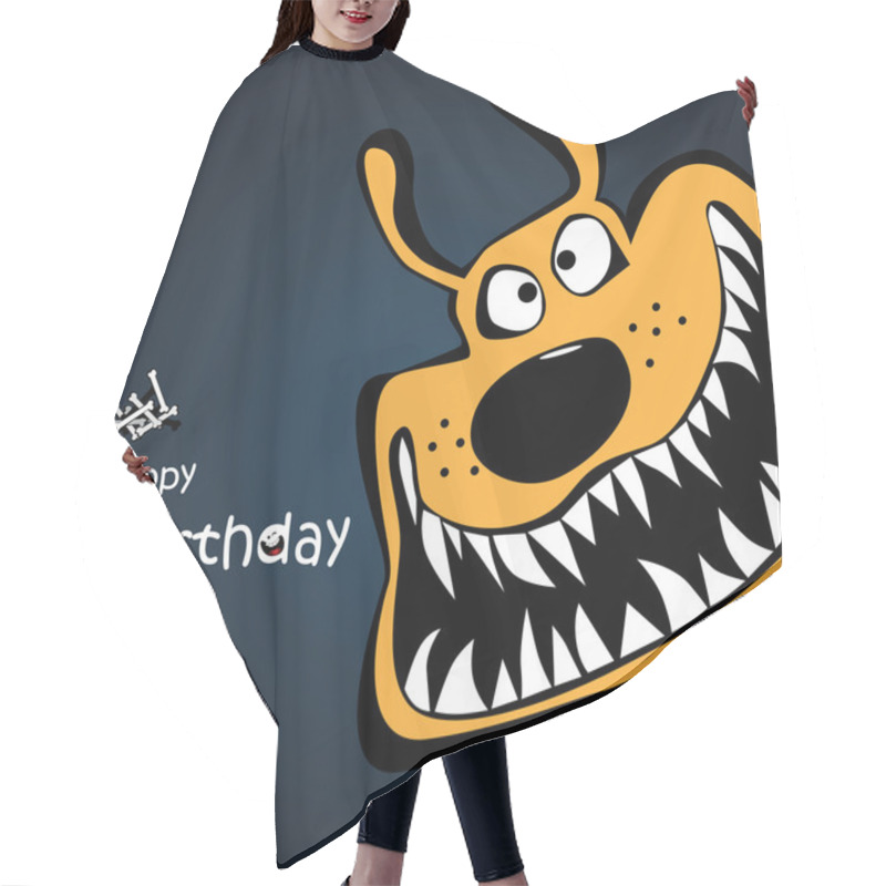 Personality  Happy Birthday Dog Card Hair Cutting Cape