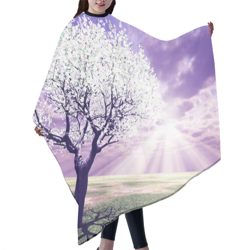 Personality  Blossoming Tree Hair Cutting Cape