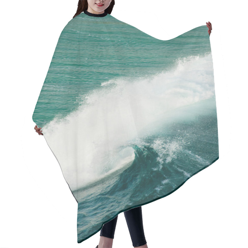 Personality  Ocean Waves Background Hair Cutting Cape