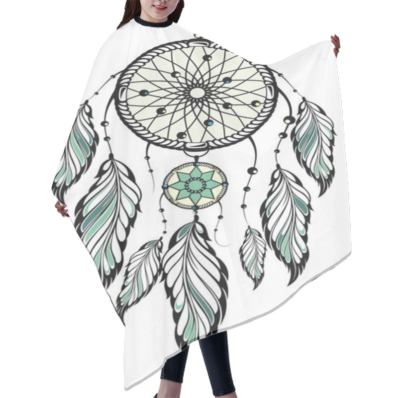 Personality  Indian Dream Catcher Hair Cutting Cape