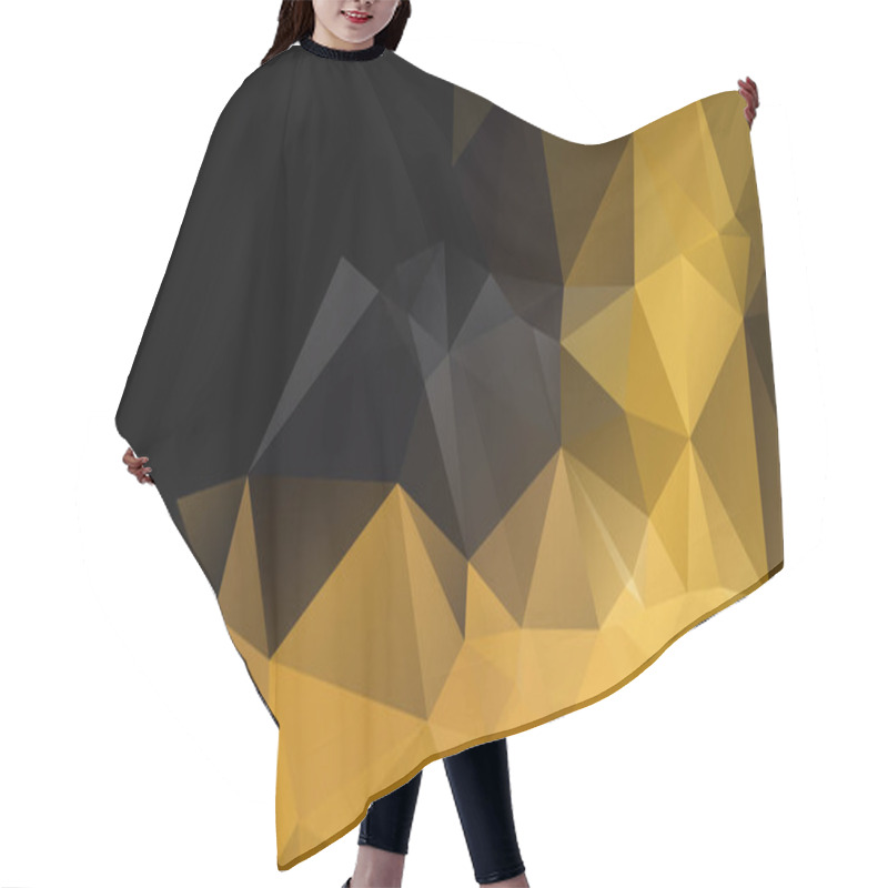 Personality  Seamless Triangular Template. Geometric Sample. Repeating Routin Hair Cutting Cape