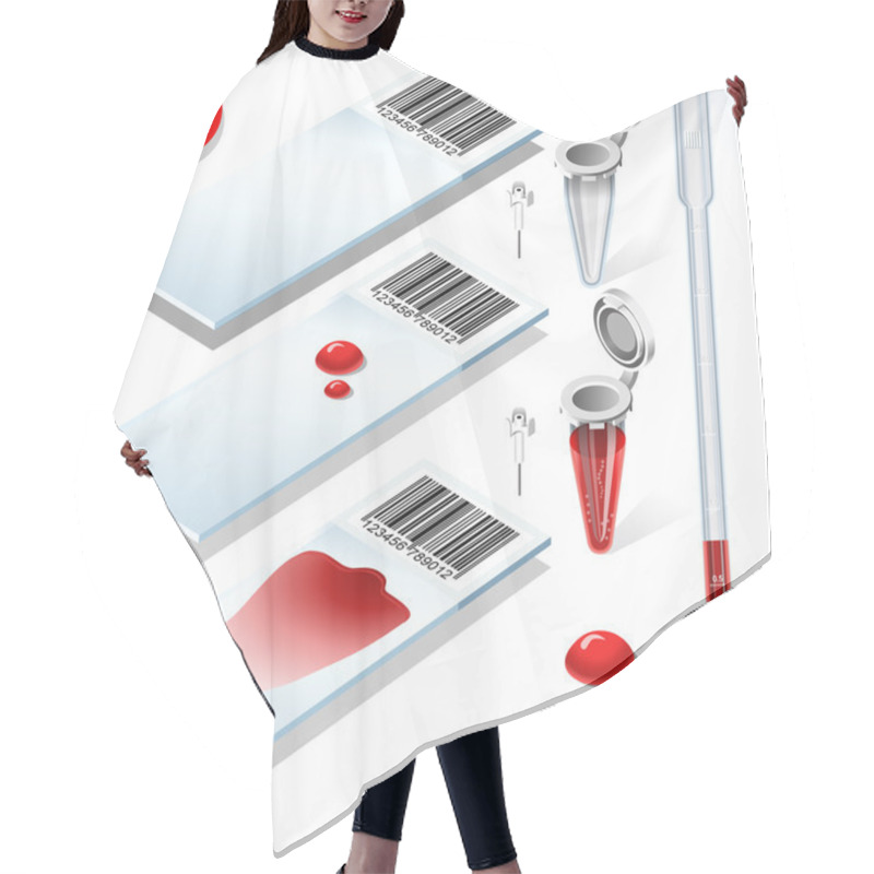 Personality  Laboratory Set 01 Object Isometric Hair Cutting Cape