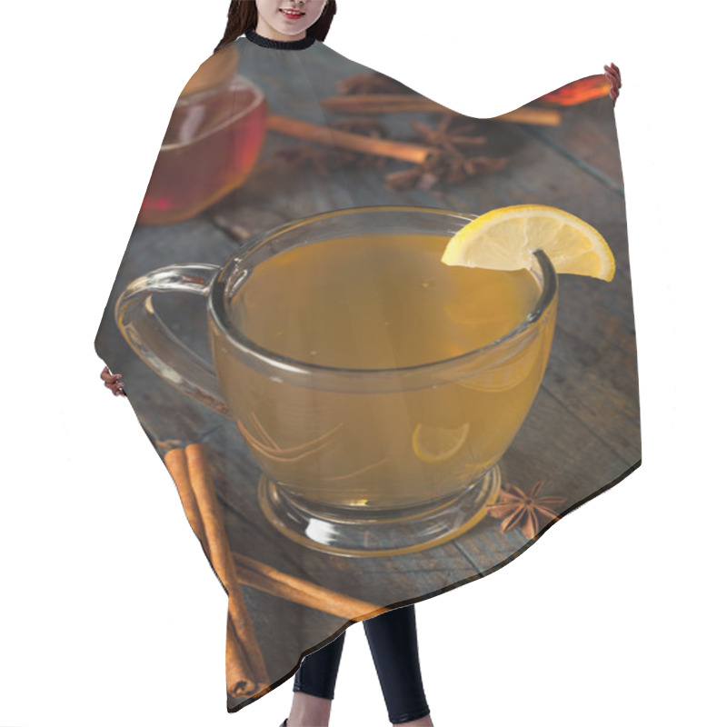 Personality  Warm Hot Toddy With Lemon Hair Cutting Cape