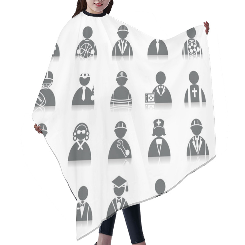 Personality  Occupation Icons Hair Cutting Cape