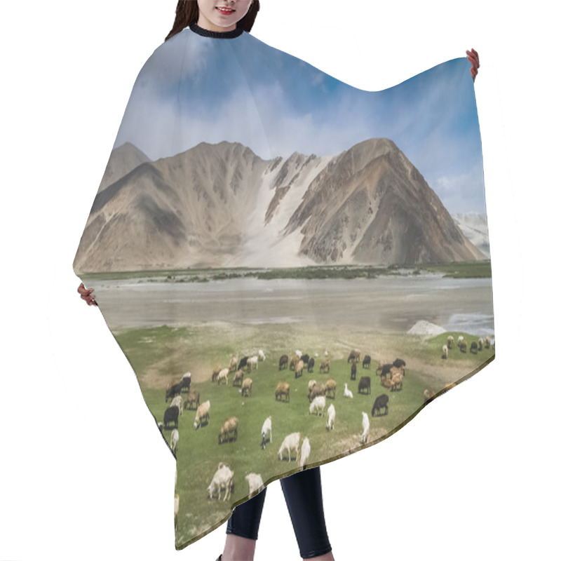 Personality  Mountain Pasture In Karakorum Hair Cutting Cape