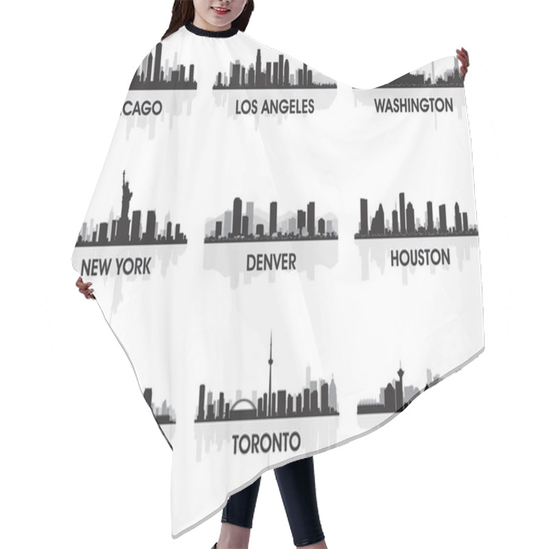 Personality  City Skyline Hair Cutting Cape