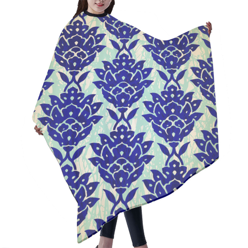 Personality  Oriental Flowers Pattern Design Hair Cutting Cape