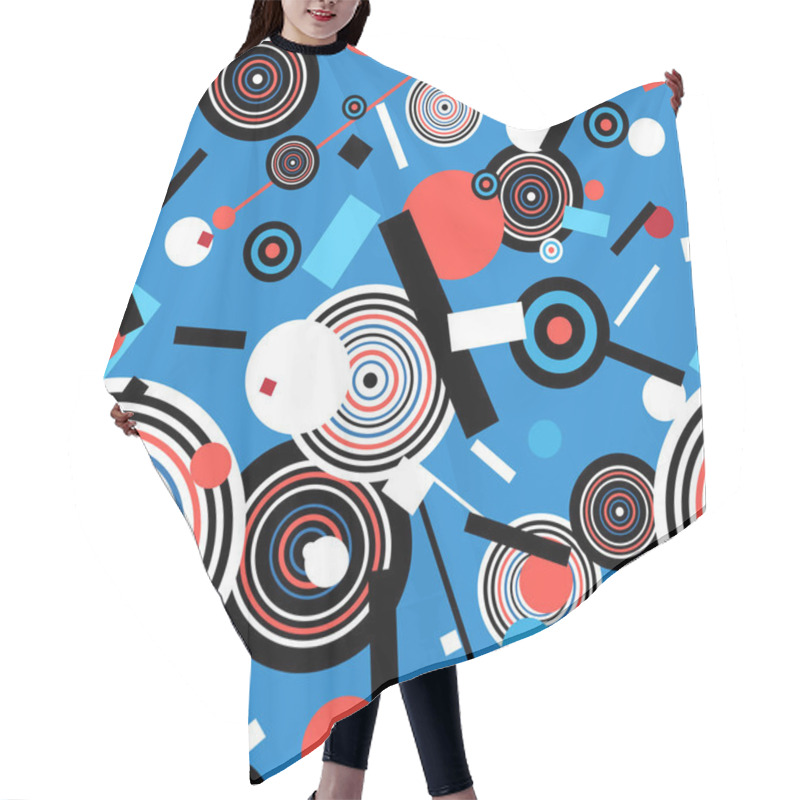 Personality  Seamless Geometric Pattern Hair Cutting Cape