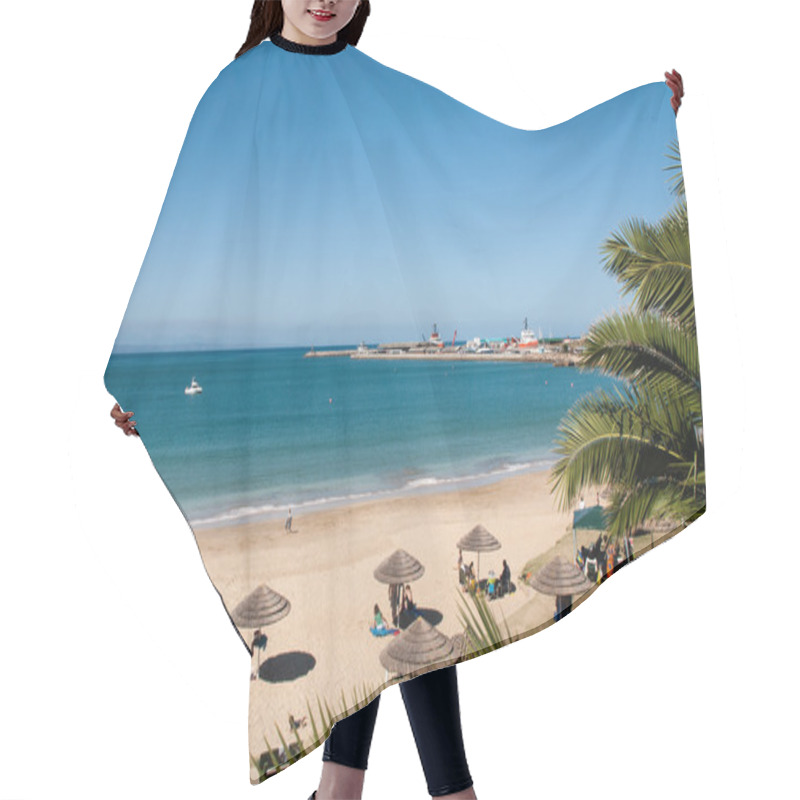 Personality  Tranquil Beach  Hair Cutting Cape