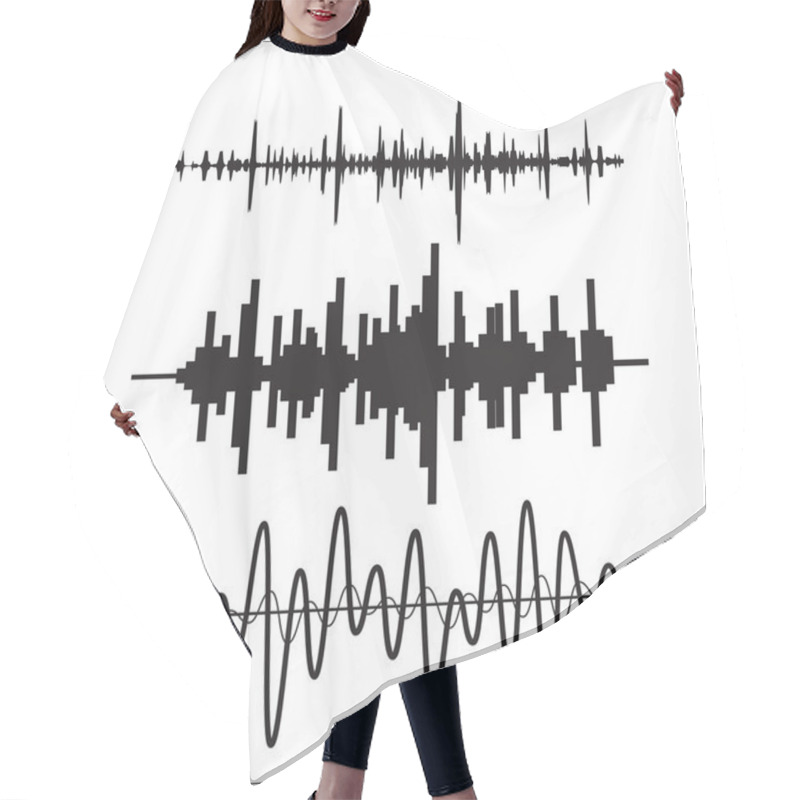 Personality  Sound Waves Set Hair Cutting Cape