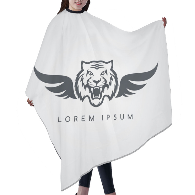 Personality  Tiger Aviator Symbol Logo Hair Cutting Cape