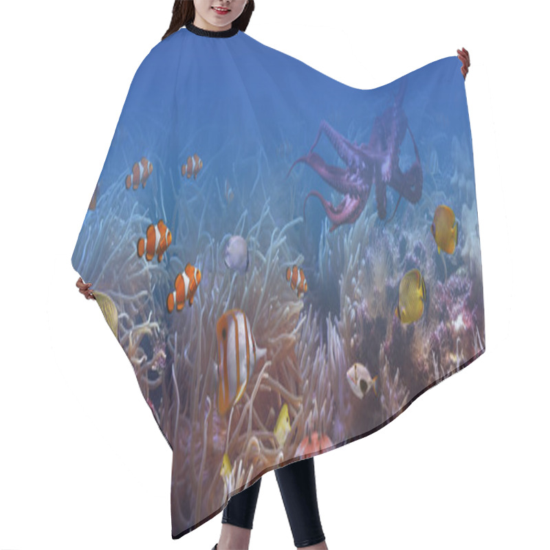 Personality  Underwater World Hair Cutting Cape