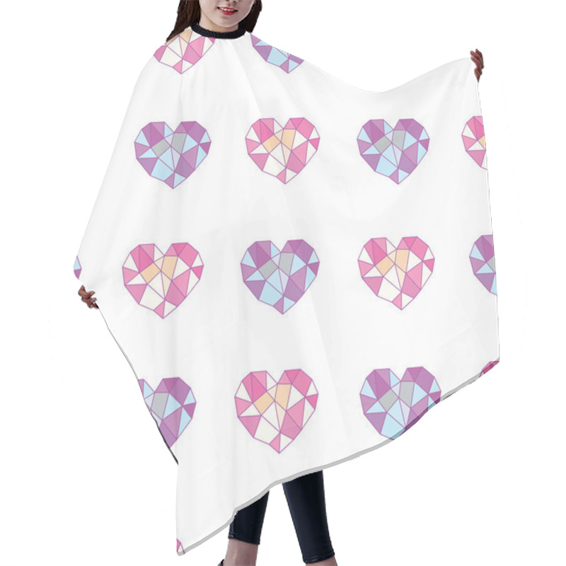 Personality  Geometric Hearts Hair Cutting Cape