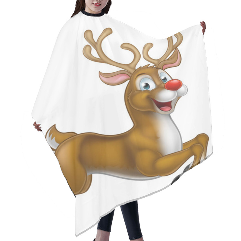 Personality  Cartoon Santas Christmas Reindeer Hair Cutting Cape