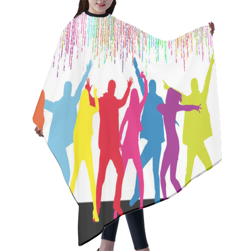 Personality  Dancing Silhouettes Hair Cutting Cape