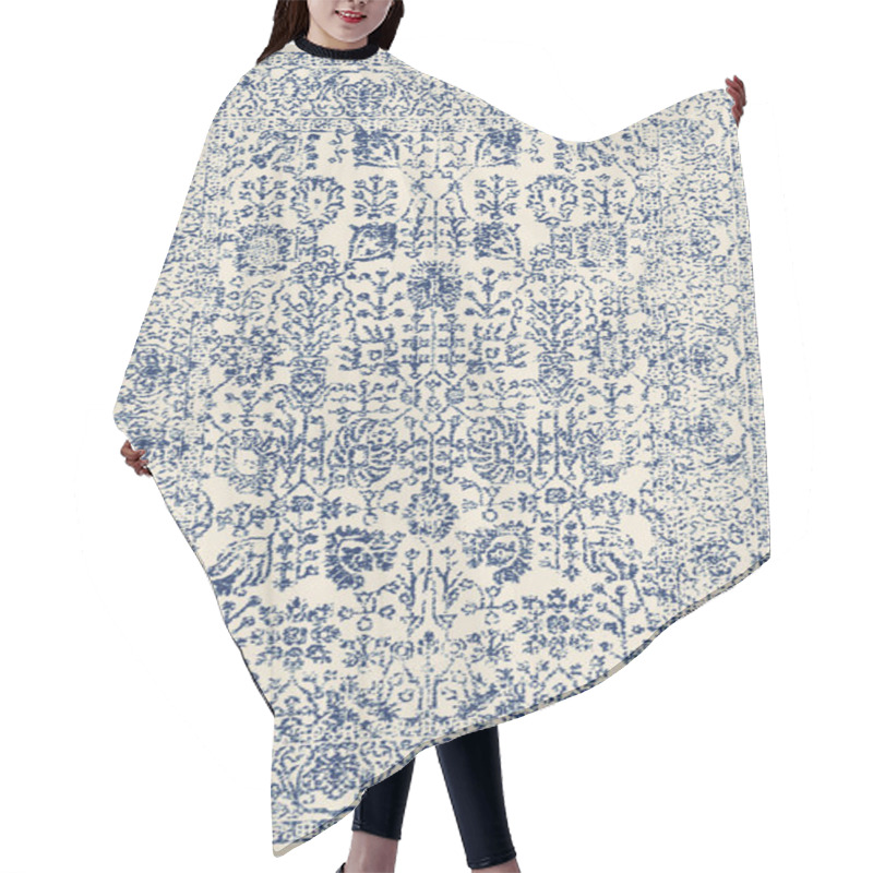 Personality  Carpet Bathmat And Rug Boho Style Ethnic Design Pattern With Distressed Woven Texture And Effect Hair Cutting Cape