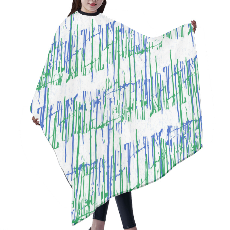 Personality  Striped Pattern Inspired By Underwater Life Hair Cutting Cape