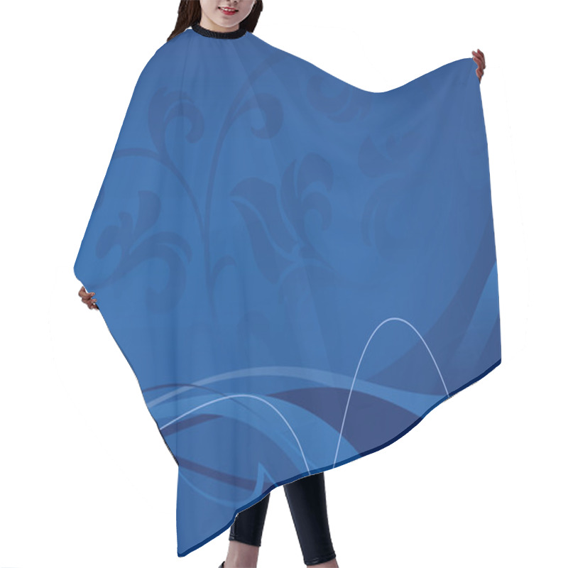 Personality  Blue Background Hair Cutting Cape