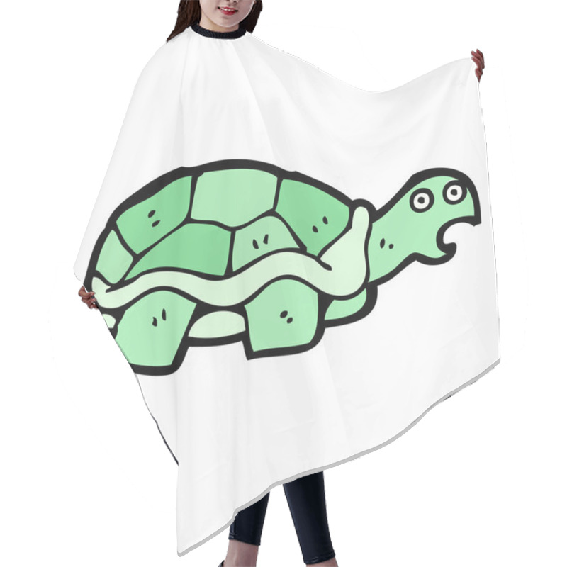 Personality  Cartoon Shocked Tortoise Hair Cutting Cape