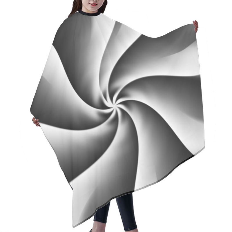 Personality  Spiral Propeller Hair Cutting Cape